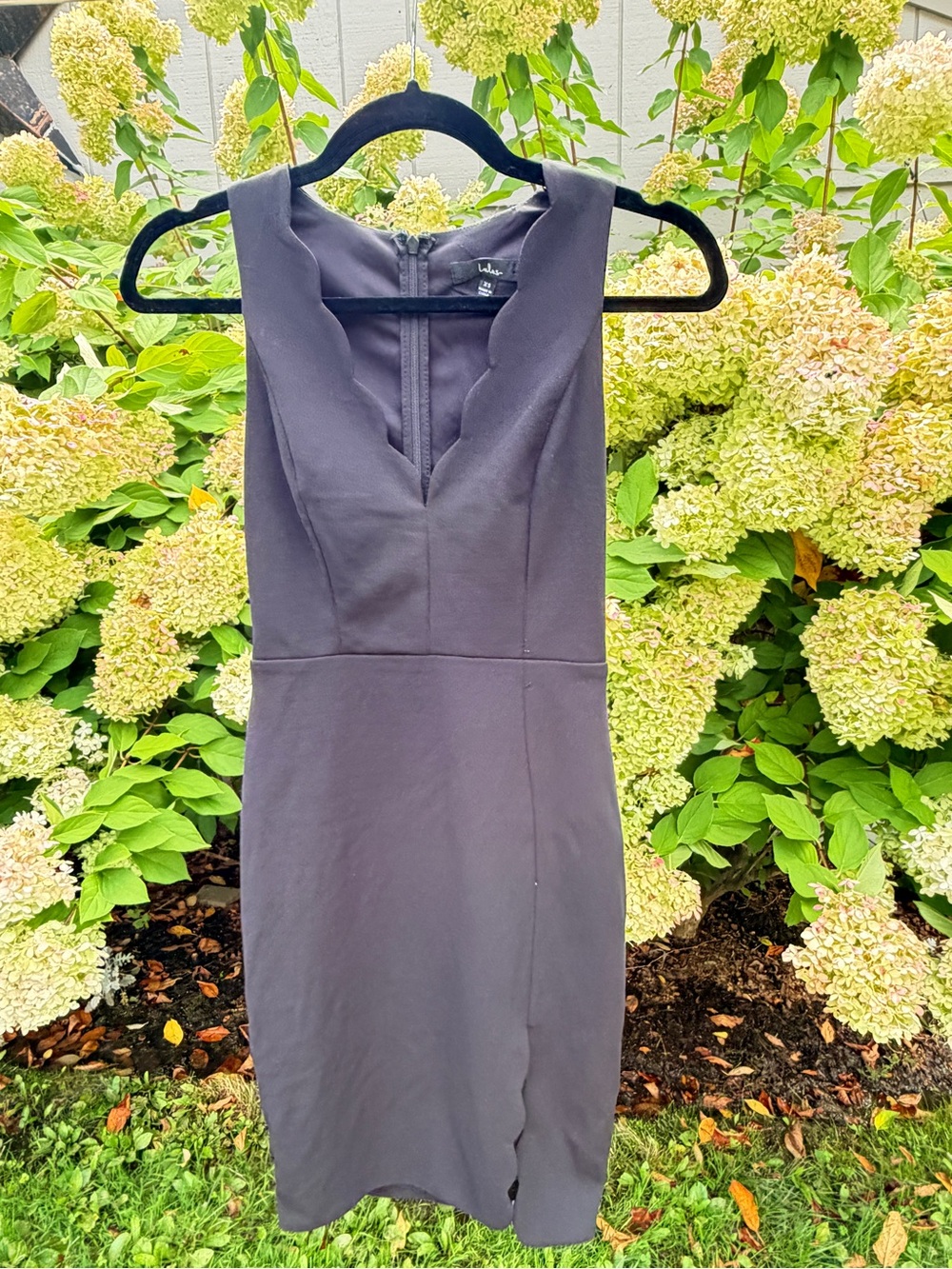 Lulu's Black Midi Sheath Dress